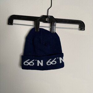 66North Iceland Blue Casual Logo Beanie‎ wool 66 north